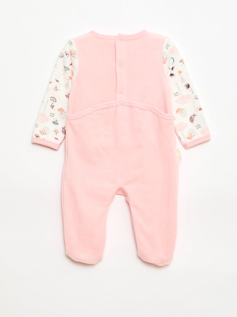 Tutina in velluto 'Petit Béguin' Rosa - Kiabi