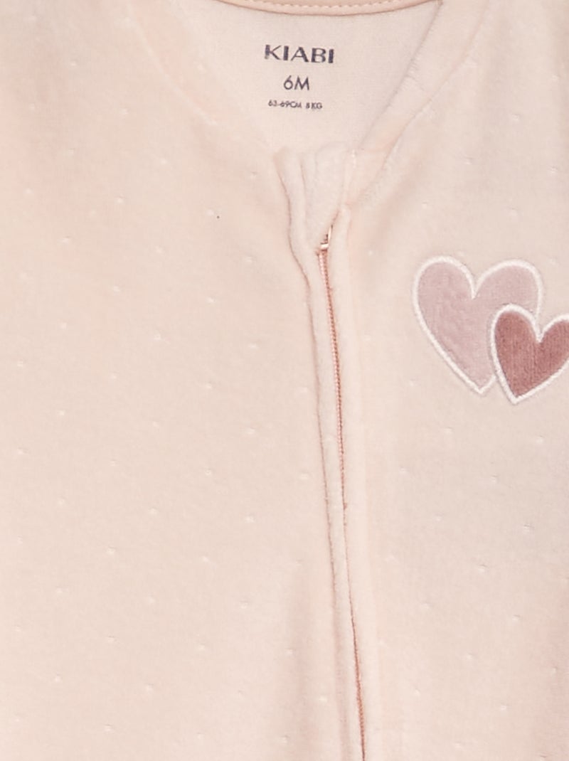 Tutina in velluto ROSA - Kiabi