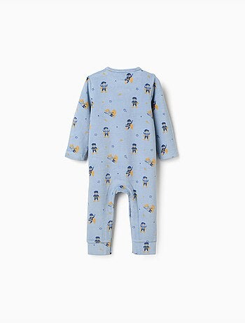 Tutina in velluto senza piedini con motivo