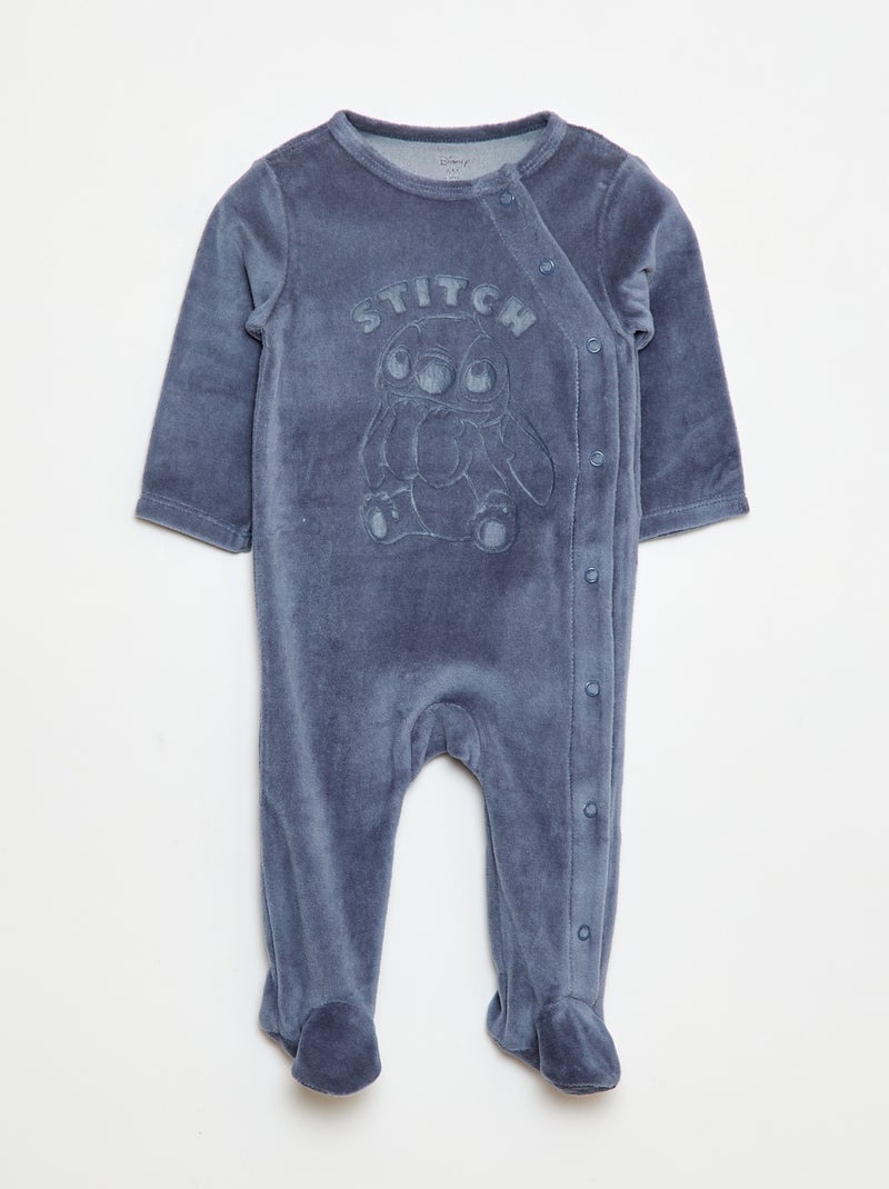 Tutina in velluto 'Stitch' 'Disney' Blu - Kiabi
