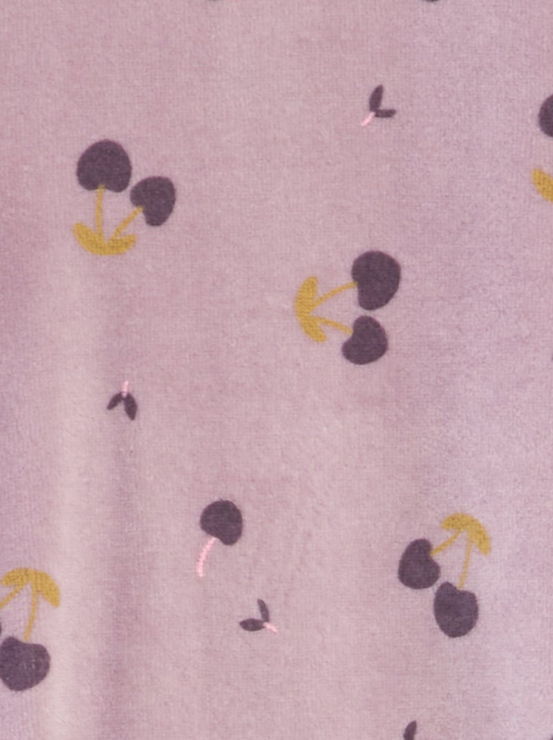 Tutina in velluto VIOLA - Kiabi