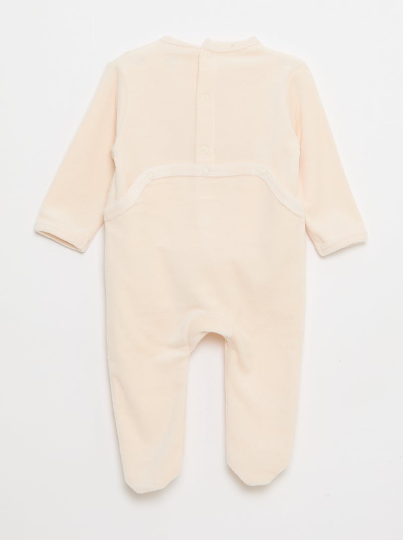 Tutina in velluto 'Winnie' Bianco - Kiabi