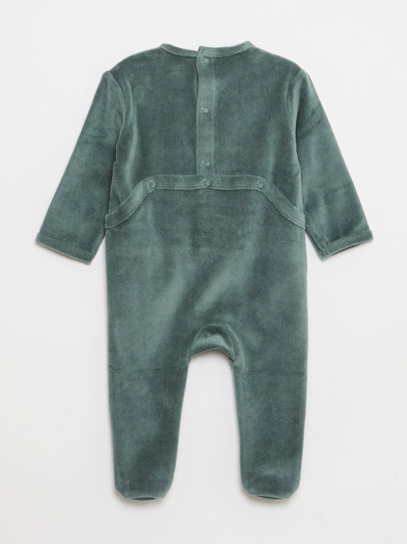 Tutina intera 'Jurassic World' in velluto di cotone Verde - Kiabi