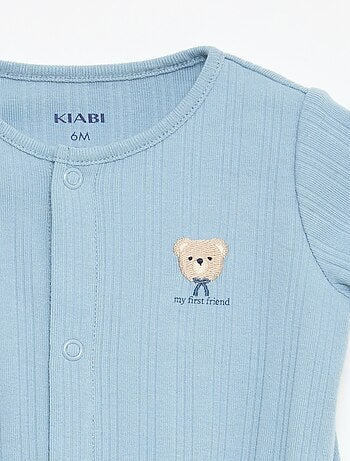 Tutina intera senza maniche a tinta unita con collo rotondo