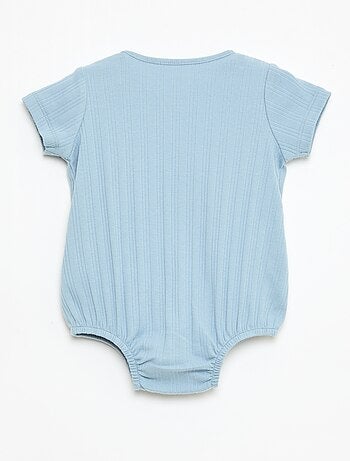 Tutina intera senza maniche a tinta unita con collo rotondo