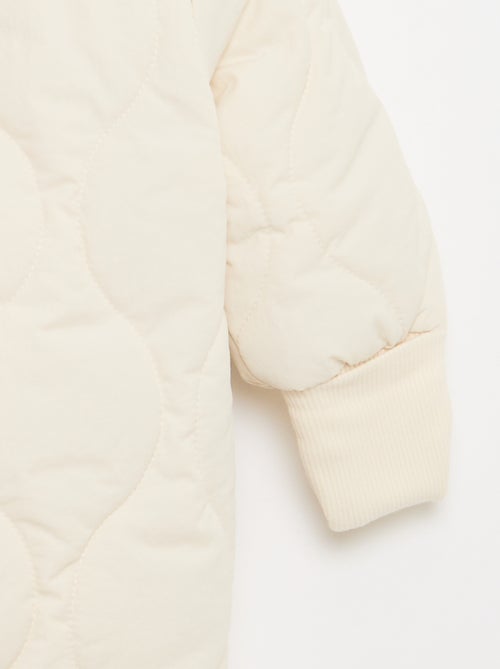 Tutina intera senza piedini con fodera effetto montone - Kiabi