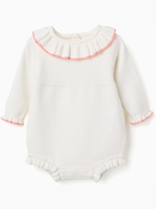 Tutina lavorata a maglia con estremità  arricciate - Kiabi