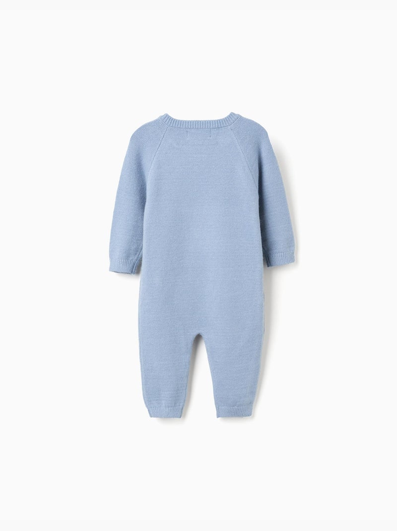 Tutina lavorata a maglia con righe Blu chiaro - Kiabi