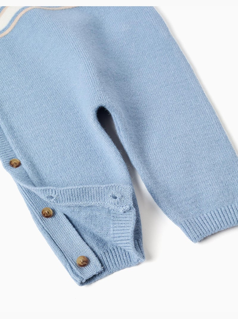 Tutina lavorata a maglia con righe Blu chiaro - Kiabi