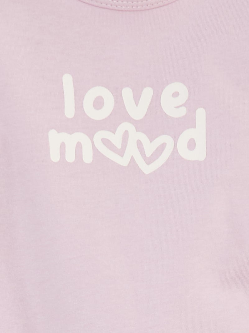 Tutina leggera con piedini ROSA - Kiabi