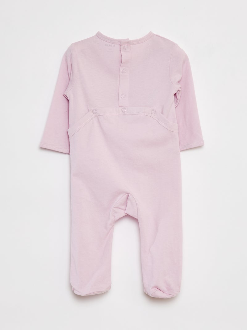 Tutina leggera con piedini ROSA - Kiabi