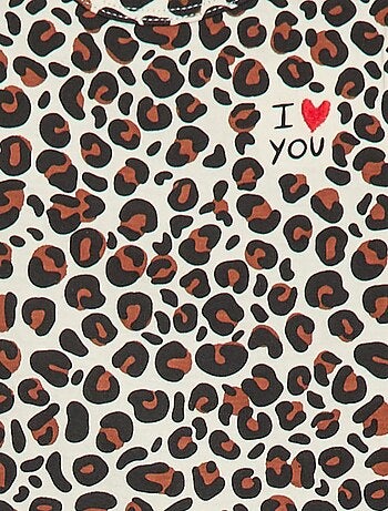 Tutina leggera con stampa leopardata 'Agathe Sorlet x Kiabi' - San Valentino