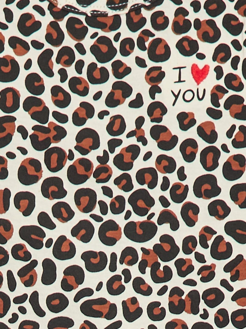 Tutina leggera con stampa leopardata 'Agathe Sorlet x Kiabi' - San Valentino Bianco - Kiabi