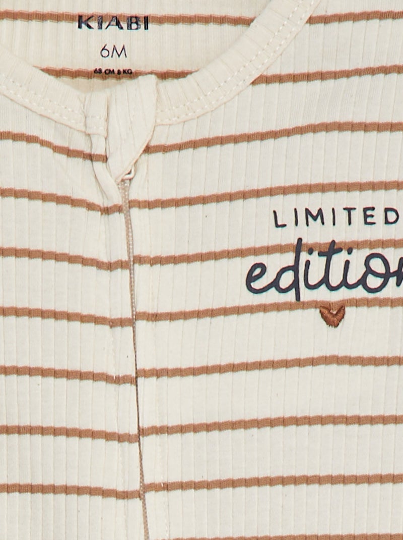 Tutina leggera con zip BIANCO - Kiabi