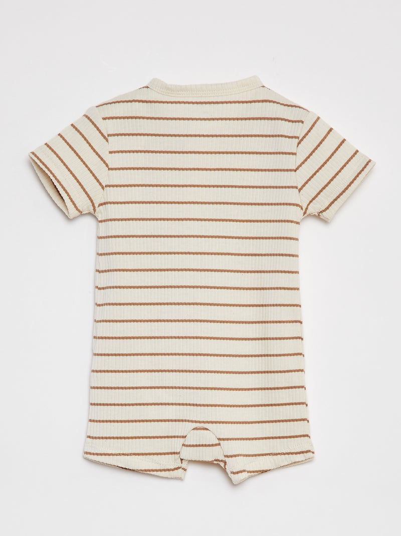 Tutina leggera con zip BIANCO - Kiabi