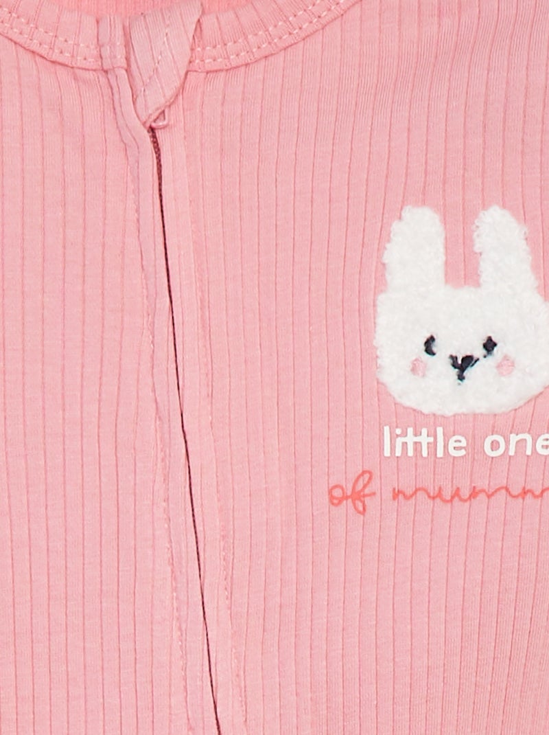 Tutina leggera con zip ROSA - Kiabi