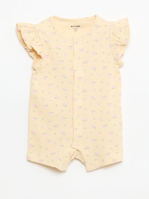 Tutina leggera estiva in cotone con volant - Kiabi