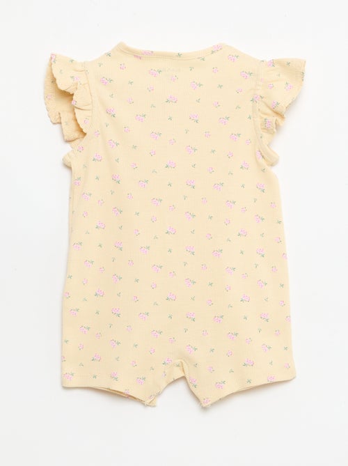 Tutina leggera estiva in cotone con volant - Kiabi