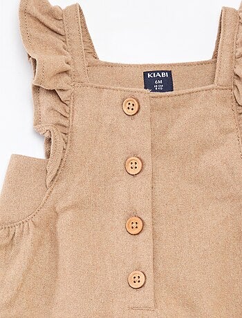 Tutina lunga in flanella di cotone