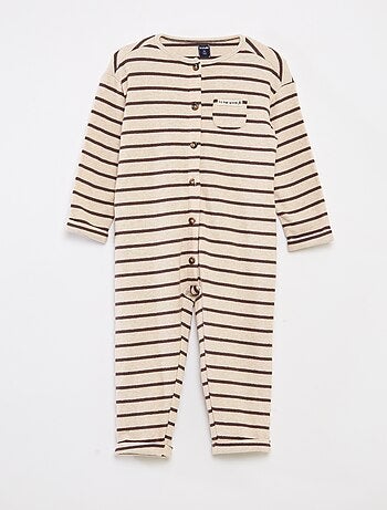 Tutina lunga in maglia effetto peluche