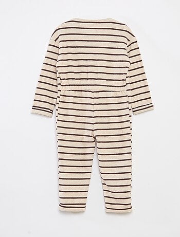 Tutina lunga in maglia effetto peluche