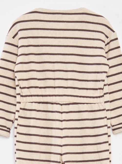 Tutina lunga in maglia effetto peluche - Kiabi