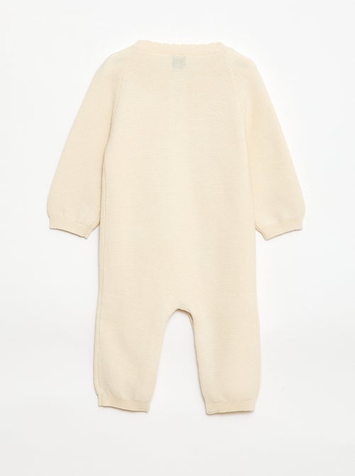 Tutina lunga in maglia punto spugna - Kiabi