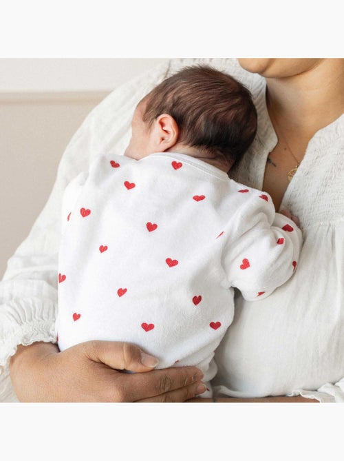 Tutina maniche lunghe - Cuori - Kiabi