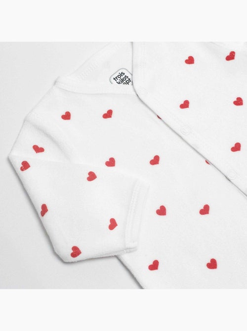 Tutina maniche lunghe - Cuori - Kiabi