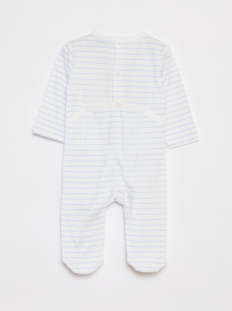 Tutina 'Monsieur Madame' con piedini BLU - Kiabi