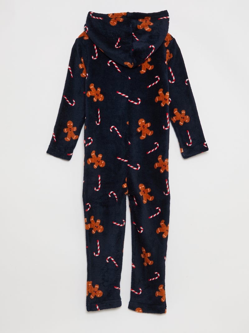 Tutina natalizia in pile Blu - Kiabi