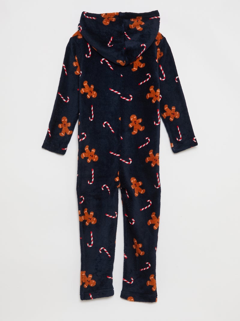 Tutina natalizia in pile Blu - Kiabi