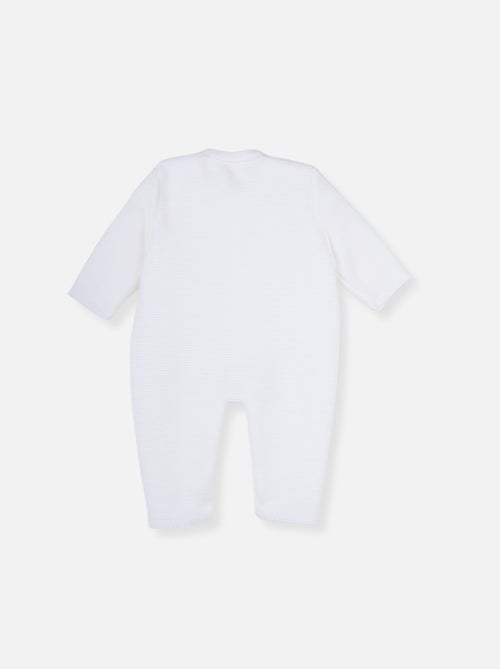 Tutina neonato 4 bottoni - ricamo - Kiabi
