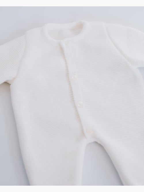 Tutina neonato 4 bottoni - ricamo - Kiabi