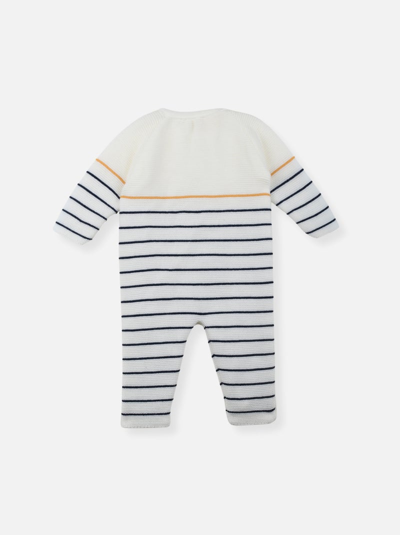 Tutina neonato alla marinara Bianco Giallo - Kiabi