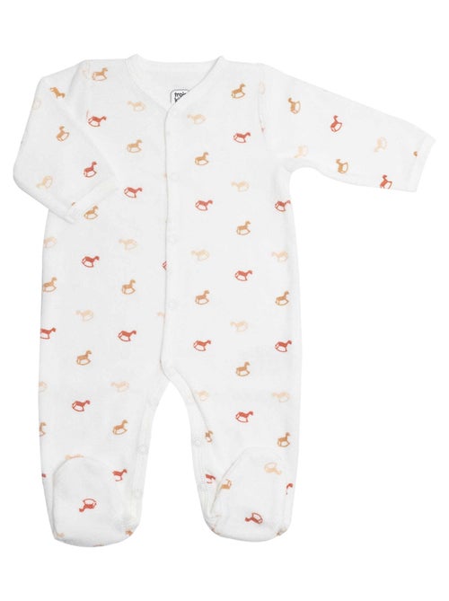 Tutina neonato con motivi trendy di cavalli a dondolo - Kiabi