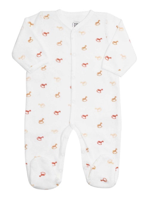 Tutina neonato con motivi trendy di cavalli a dondolo - Kiabi