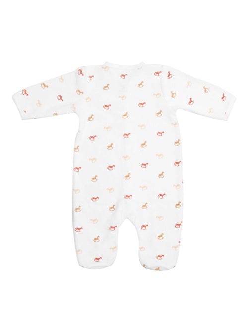 Tutina neonato con motivi trendy di cavalli a dondolo - Kiabi