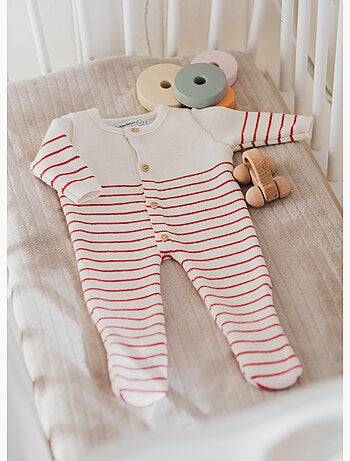Tutina neonato con piedini - collezione «petits marins»