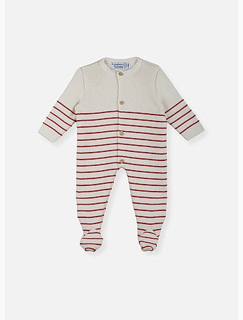 Tutina neonato con piedini - collezione «petits marins»