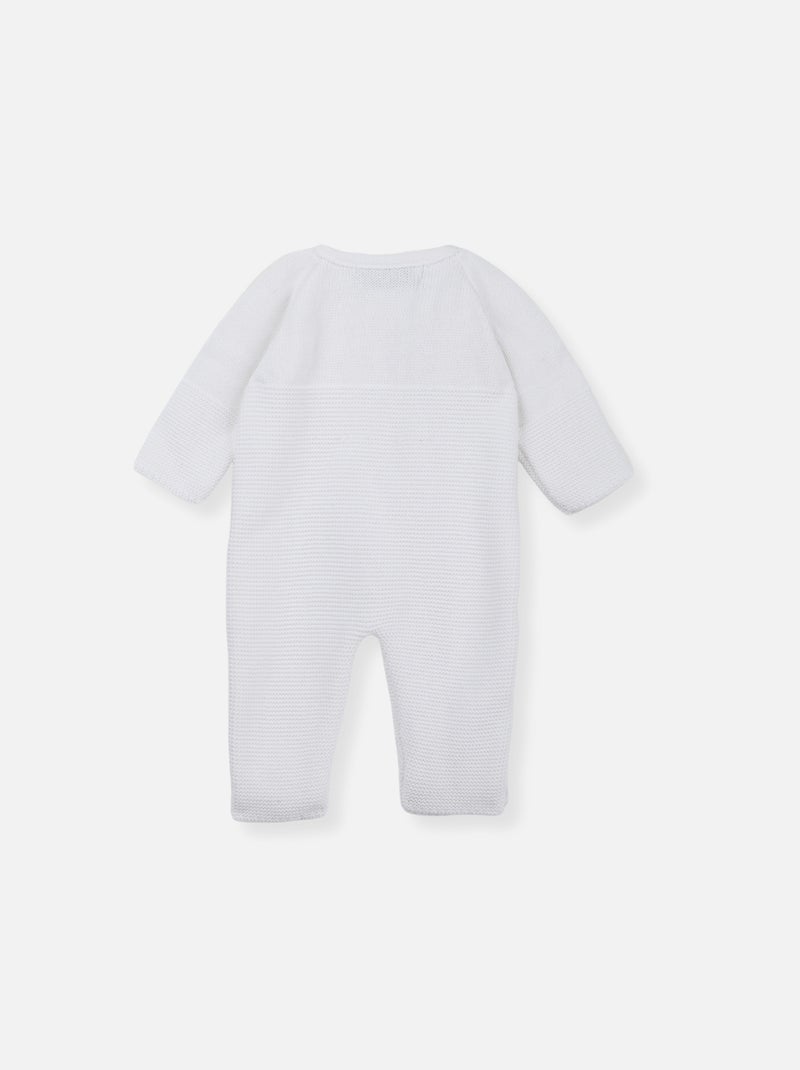 Tutina neonato in cotone - collezione «petits chats» Bianco - Kiabi