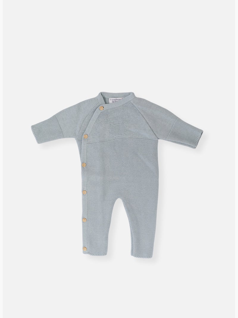 Tutina neonato in cotone - collezione «petits chats» Verde - Kiabi