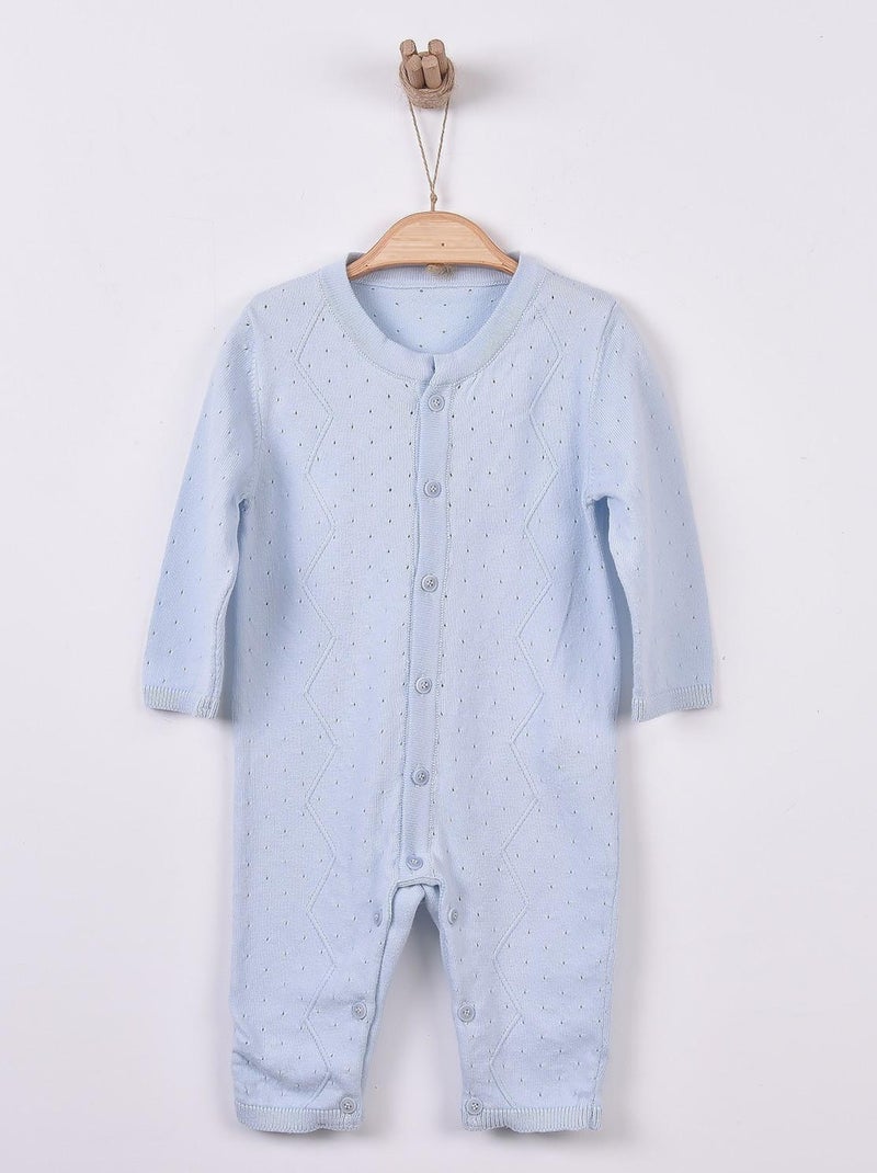 Tutina neonato in maglia di cotone bio | kitikate | kitikate Blu - Kiabi