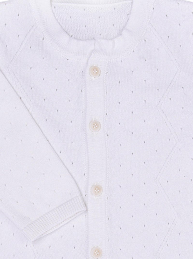 Tutina neonato in maglia di cotone bio | kitikate | kitikate Ecru - Kiabi