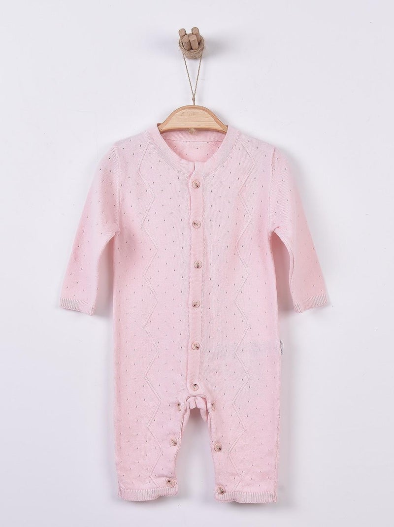 Tutina neonato in maglia di cotone bio | kitikate | kitikate Rosa - Kiabi