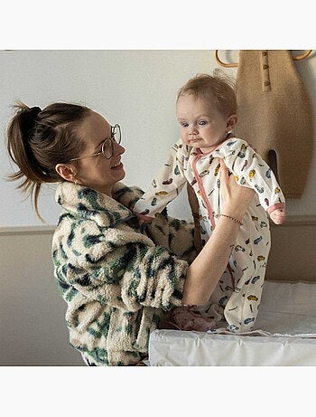 Tutina neonato in velluto