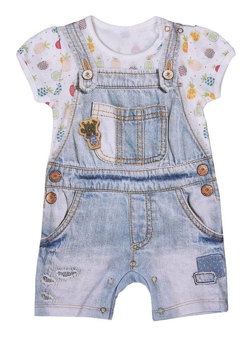 Tutina per bambina in cotone biologico pinea | Kitikate - Kiabi