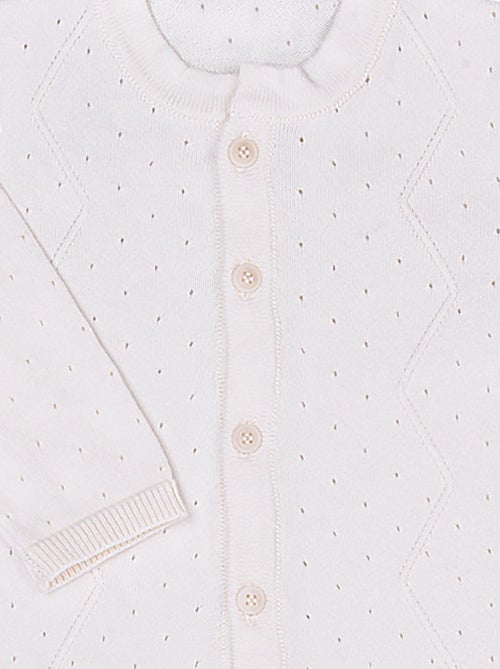 Tutina per neonati in cotone biologico a maglia, comfort e stile | Kitikate - Kiabi