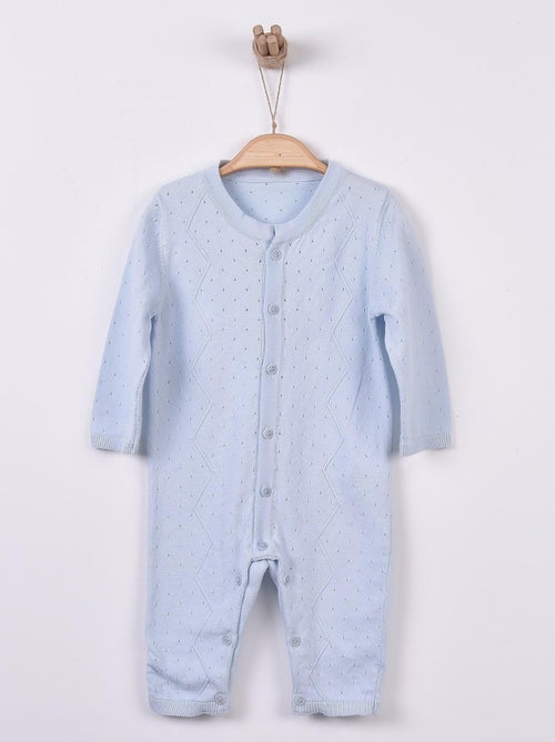 Tutina per neonati in cotone biologico a maglia, comfort e stile | Kitikate - Kiabi