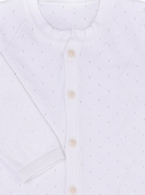 Tutina per neonati in cotone biologico a maglia, comfort e stile | Kitikate - Kiabi